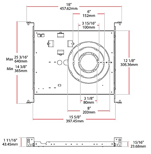 RAB DLPLATE/C3468R/NB Mounting Plate with Nailer bar