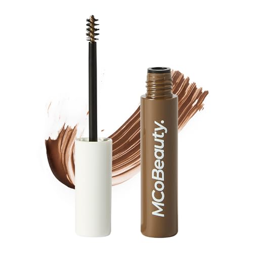 MCoBeauty - Magic Brows - Medium Brown Brow Gel - 3-in-1 Tinted Volumising Eyebrow Gel - Tints, Fills and Holds - Includes an Eyebrow Spoolie Brush - Formula for a Natural Looking Finish