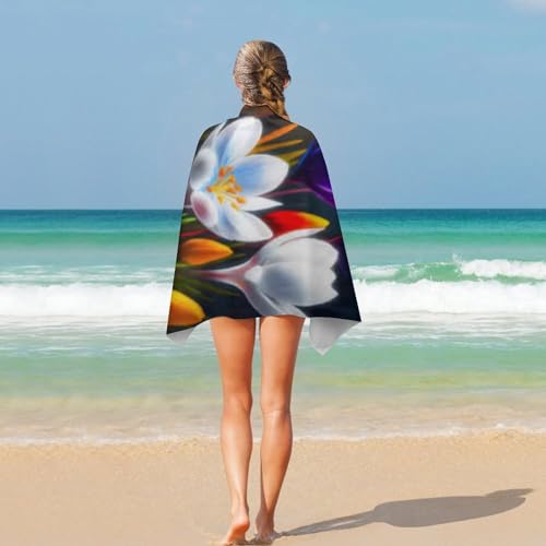 Serviette de plage imprimé floral haut de gamme pour le spa - 5