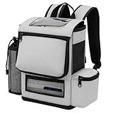 O2TOTES Lightweight Carrier for Inogen One G5 Oxygen Concentrator, Portable Oxygen Backpack with Adjustable Straps & Zippered Pocket (Gray)