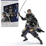SpinMaster PlayStation『Ghost of Tsushima』ゴーストオブツシマ 6インチ 可動フィギュア ジン・サカイ サムライ アクションフィギュア 2個のアクセサリー付き シェイプスコレクション PS5ファン＆コレクター向け 17歳以上