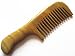 Myhsmooth Gs-2w-mt Handmade Natural Green Sandalwood No Static Comb with Aromatic Scent for Detangling Curly Hair and Gift -Made of a Whole Piece of Green Sandalwood, Not Mosaic(7" Wide Tooth)