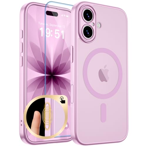 zapica Magnetic for iPhone 17 Case, Purple Pink