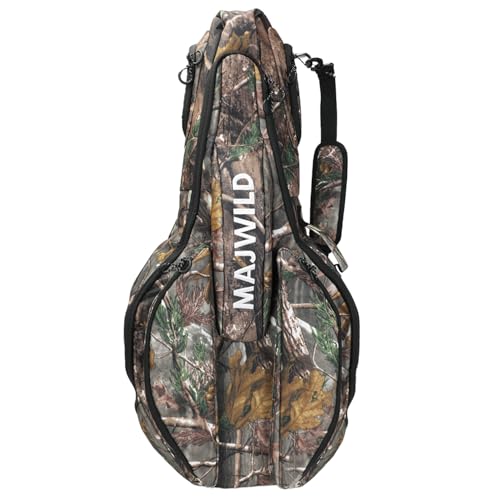 LWNAO Crossbow Case Soft Shell Padded Crossbow Bag Fits Scope Narrow Limb Crossbows for Hunting (Leaf Camo)