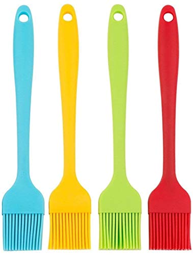 شو واي فرش سيليكون لدهن المعجنات والشواء (مجموعة من 4 قطع) -...