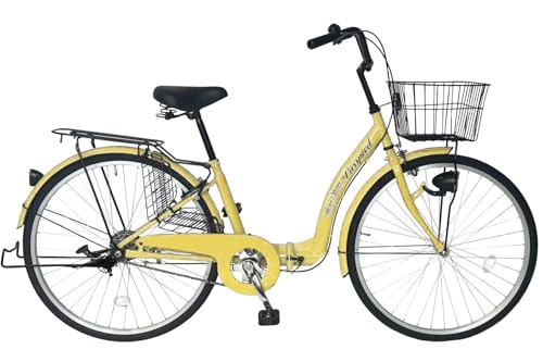 AIJYU CYCLE �܂肽���ݎ��]�� 26�C���` �V�e�B�T�C�N�� �}�}�`���� �Ᏸ�t���[�� �����X�^���h �J�S �T�[�N���� LED���C�g �t�� [passepied TS26L] (�A�C�{���[)