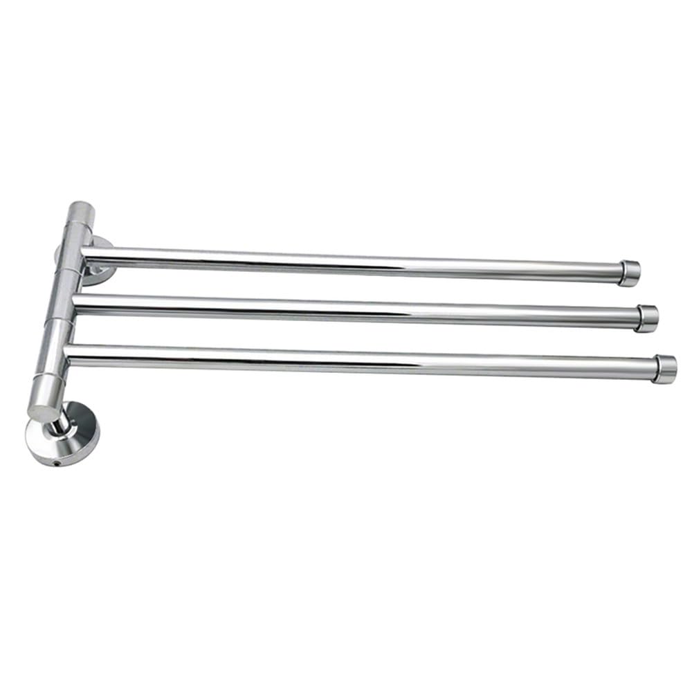 VVW&LIU Stainless Steel Rag Hanger Lightweight Rag Shelves Rotation Activity Dishcloth Hanger Saving Space for Bathroom Kitchen,Three
