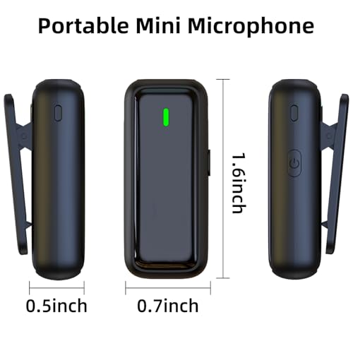 NPTCL Wireless Lavalier Microphone for PC Laptop Computer iPhone 17/16/15 Android - Noise Canceling USB Type C Mic with 24H Charging Case for Video Recording Vlog TikTok Podcast