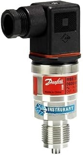 Heavy Duty Pressure Transmitter/Transducer G ¼ Thread with 4-20mA for Industrial, Hydraulic Applications & HVAC by Danfoss | Model: MBS 3000 (0 to 15 Psi)