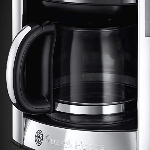 Russell Hobbs Cafetera de Goteo Luna Moonlight - 12 Tazas, Jarra Cristal 1,8L, Programable, Soporte de Filtro Lavable… - Imagen 4