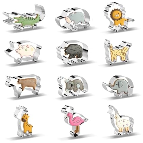RUNHUAPPY Safari Animal Cookie Cutters Set Cover