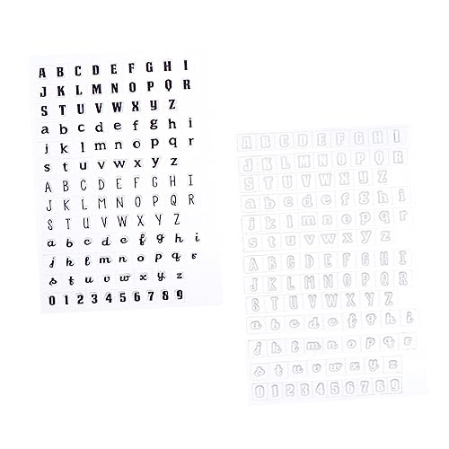 CIMAXIC 2 Piezas sello de carta transparente album sellos - Sello de letras Sellos de textura papel marcadores sellos transparentes para bricolaje álbum de sellos decorativos el plastico