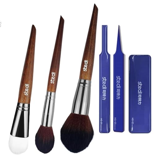 stedi Model Cleaning Brush Kit+3 PCS Hobby Model Polishing Tools #600-800 Grits