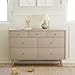 Babyletto Palma 7-Drawer Assembled Double Dresser in Taupe, Greenguard Gold Certified