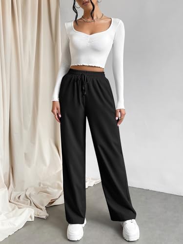 Image of Leriya Fashion High Waist Trousers for Women - Flared Korean Style Formal Pants | Elegant Workwear for Office, College & Events (Available in Plus Size
