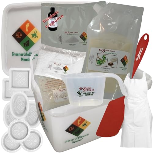 Lotion Bar Making Kit (Deconstructed) - ZINC Oxide - Nothing Else Required (Except a Heat Source) to Make 9 Lotion Bars from Scratch - Natural Ingredients Without Chemicals or additives