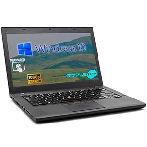 SIMPLETEK – Ordenador portátil de 14″ | Core i5 | Windows 10 Pro | 16 GB RAM | 120 GB SSD | Pantalla táctil | HDMI + Mini DP | Diseño de teclado extranjero (reacondicionado)