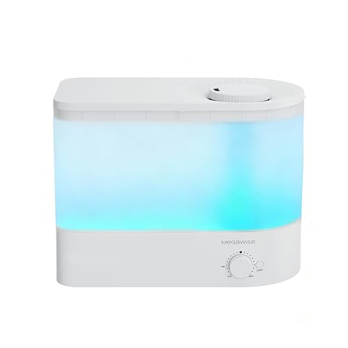 MEGAWISE 2025 Humidifier, 6L Large Capacity, 50H Runtime, Enjoy ultra-quiet,
