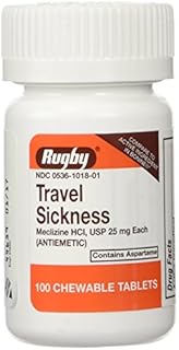 Rugby Travel Sickness, Tablets, 100 Ea
