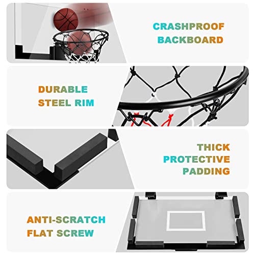 image for TREYWELL Indoor Basketball Hoop Boys Gifts for Teens and Adults Door R