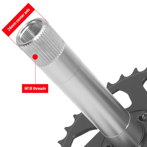 Pédalier 34 dents avec axe traversant 24mm et boîtier 68/73mm