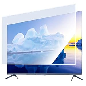55-75 Zoll Anti-Glare TV Displayschutz, Filtert Blaues Licht, UV Schutz, Kratzfest, Entlastet Die Augen, Neue Verbesserte Mattierte Oberfläche, Für Sony, Samsung, Tcl, Sharp Usw / 55in1211x682mm