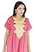 Moroccan Caftan Handmade Women One size Cotton Silver Hand Embroidery Breathable Soft Pink