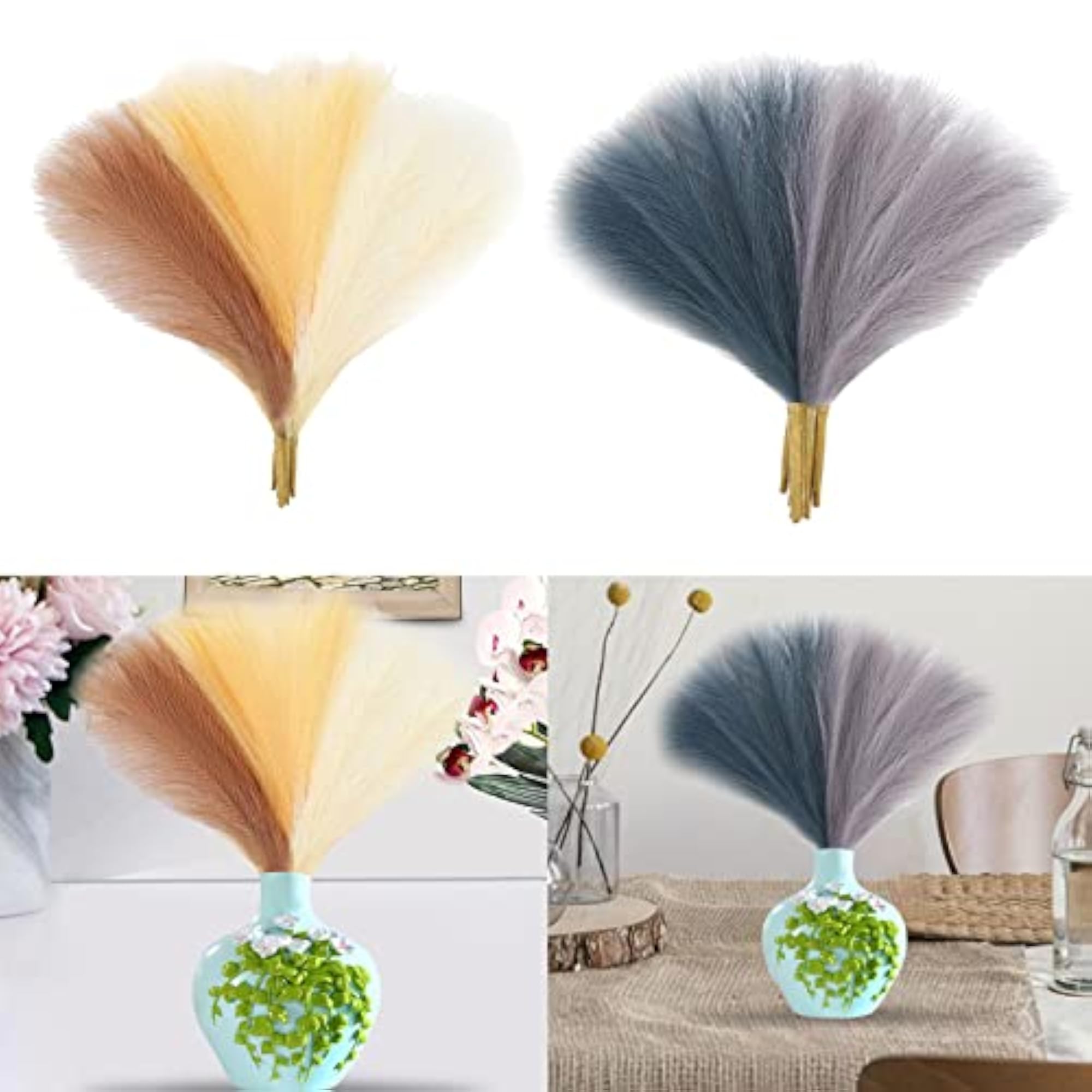 6X Artificial Dried Flower Arrangement Vase Filler