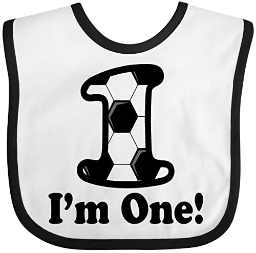 inktastic First Birthday Soccer 1 Year Old Boy Baby Bib