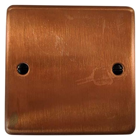 G&H CTC31 Tarnished Copper Single Blank Plate Cover