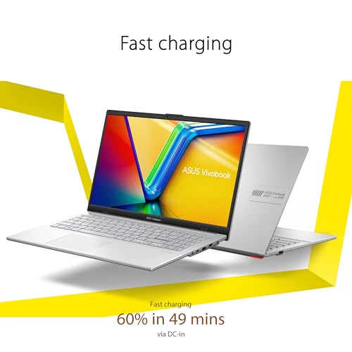 ASUS Vivobook Go 15.6” Slim Laptop, AMD Ryzen 5 7520U, 8GB, 512GB, Windows 11 Home, Cool Silver, Military Grade Durability, Fast Charging, Webcam Shield, E1504FA-AS54 by ASUS - Image 4