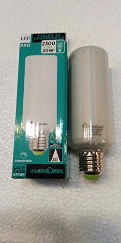 Marino Cristal T46 PRO LED buis E27 20 W 2300 lm dimbaar hoge efficiëntie - 2700 K warm licht