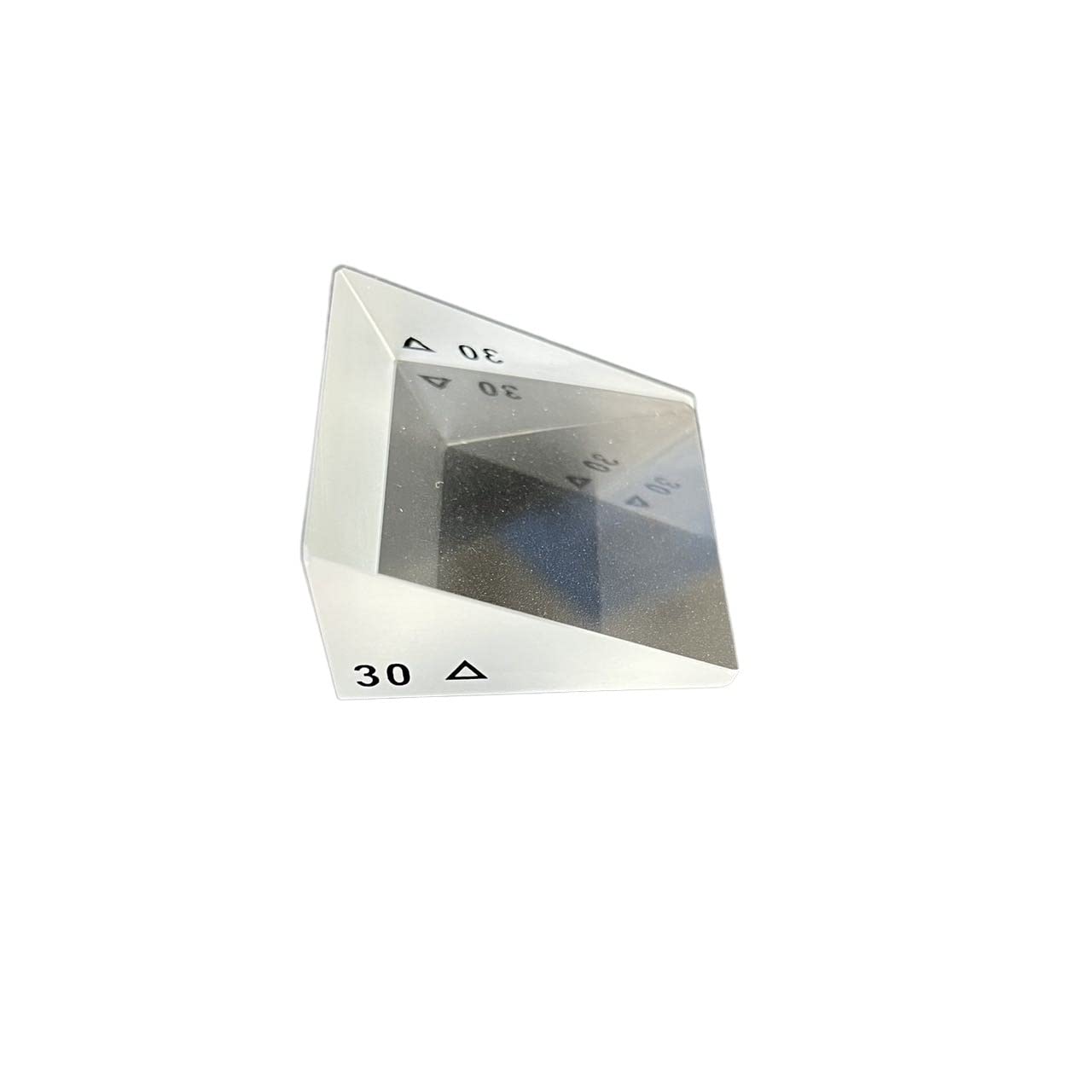 YONGERN Optical Wedge Prism Ophthalmic Strabismus Customized Prisms Glass Lens Processing Triangular Prism Strabismus Glasses Correction (Color : 30degree)