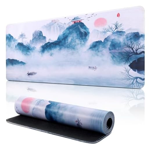 Yimomoyi Tapis de Souris de Jeu, 800 x 300mm XXL Tapis Souris Gaming Grand, Tapis Bureau Antidérapant Étanche, sous Main Souris à Bords Cousus pour Gamer, Ordinateur, PC