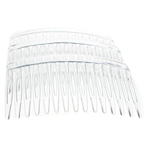 Glitz4Girlz 4 Pack Clear Hair Combs Cover
