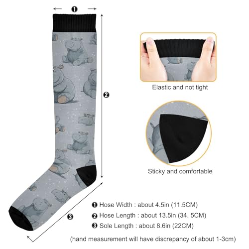 Image of Pigsaly Red White Polka Dot Womens Compression Socks Athletic Tube Sock Knee High Socks Outdoor Sport Socks