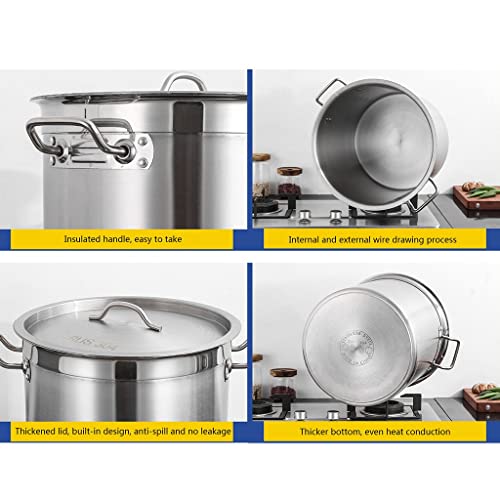 Olla grande de acero inoxidable de 65L que evita quemar los guisos 3