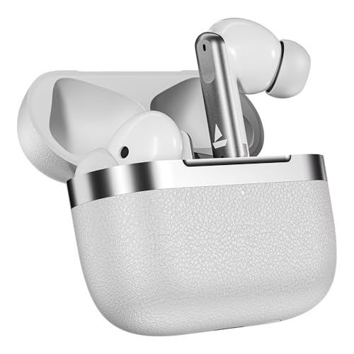 boAt Airdopes 111v2, Leather Finish, 4Mics ENx, 50H Battery, 13mm...