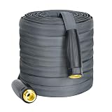 Lightweight Garden Hose 100FT, Flexible Kink Resistant Water Hose, Non-Expanding Heavy Duty for Lawns RV Gardening and Outdoor, 5/8 inch