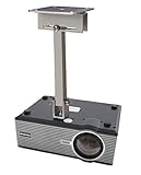 PCMD, LLC. Projector Ceiling Mount Compatible with Crenova BL88 XPE460 XPE470 with Lateral Shift Coupling (12-Inch Extension)