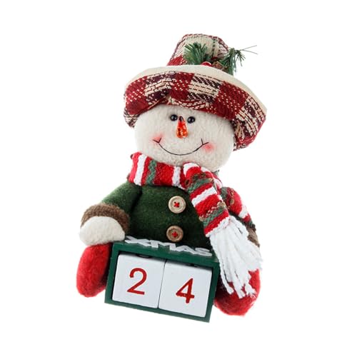 Práctico calendario de cuenta regresiva de gnomos de Navidad, calendario de Adviento de gnomos navideños, adornos de Navidad de felpa de cuenta regresiva, Adviento coleccionable
