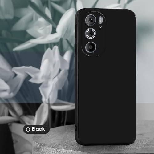 Image of Back Cover for Motorola Edge 30 Pro 5G | Full Camera Protection | Premium Liquid Silicon Case | Flexible Bumper Case for Motorola Edge 30 Pro 5G (Black)