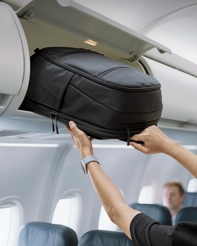 tomtoc Laptop Backpack 32L, Large Business Rucksack Fits 15.6-16 Inch Notebook for Men Women, TSA-Friendly Water-Resistant Durable Travel Backpack for Business Trip, Weekend Getaway, Travelling - Image 6