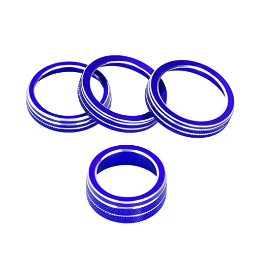 Acabamento do botão de interruptor de farol, tampa do botão CA, liga de alumínio, à prova de ferruge