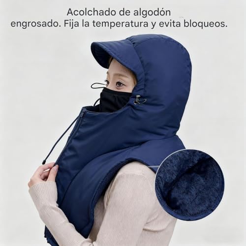 Opdestn Gorro para El Invierno,de Cabeza Transpirable con Cubierta Facial,de Cabeza de Esquí de Invierno Impermeable al Viento | para Esquí, Snowboard, Senderismo, Trabajo, Deportes - imagen 8