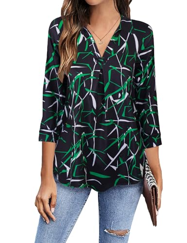 Image of Newchoice Womens 3 /4 Sleeve Shirts Business Casual Tops