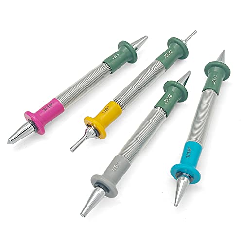 SENROG 4-Pieces Dual Head Spring Nail Punch Set,1/8