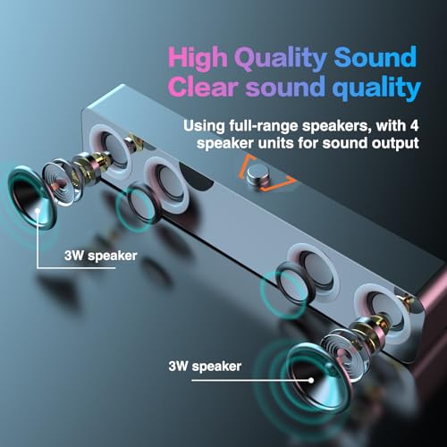Altavoces de computadora para PC sonido nitido Elimavi control de volumen facil conector 3.5mm 2