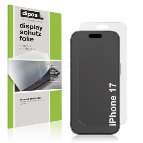 dipos I 4x Schutzfolie matt passend für Apple iPhone 17 Folie Bildschirmschutzfolie, Ultra-Dünn, Hülle-Friendly, Fingerprint-Kompatibel
