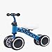 WSZMD Scooter Enfants Vélo À Quatre Roues, 1-3 Ans Pas De Pédale Scooter À Quatre Roues Jouet Guy Girl First Anniversaire Cadeau,Blue